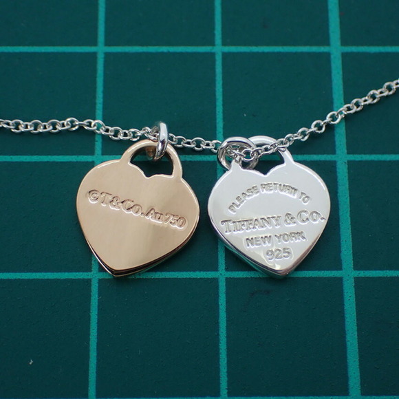 TIFFANY SV925 750RG Return to Heart Pink Pendant Necklace - Picture 10 of 10